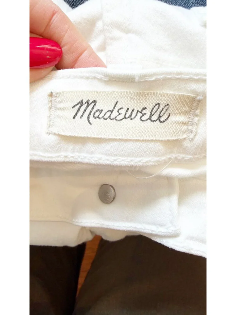 Madewell Cali Demi Bootcut Jeans White 27P Petite